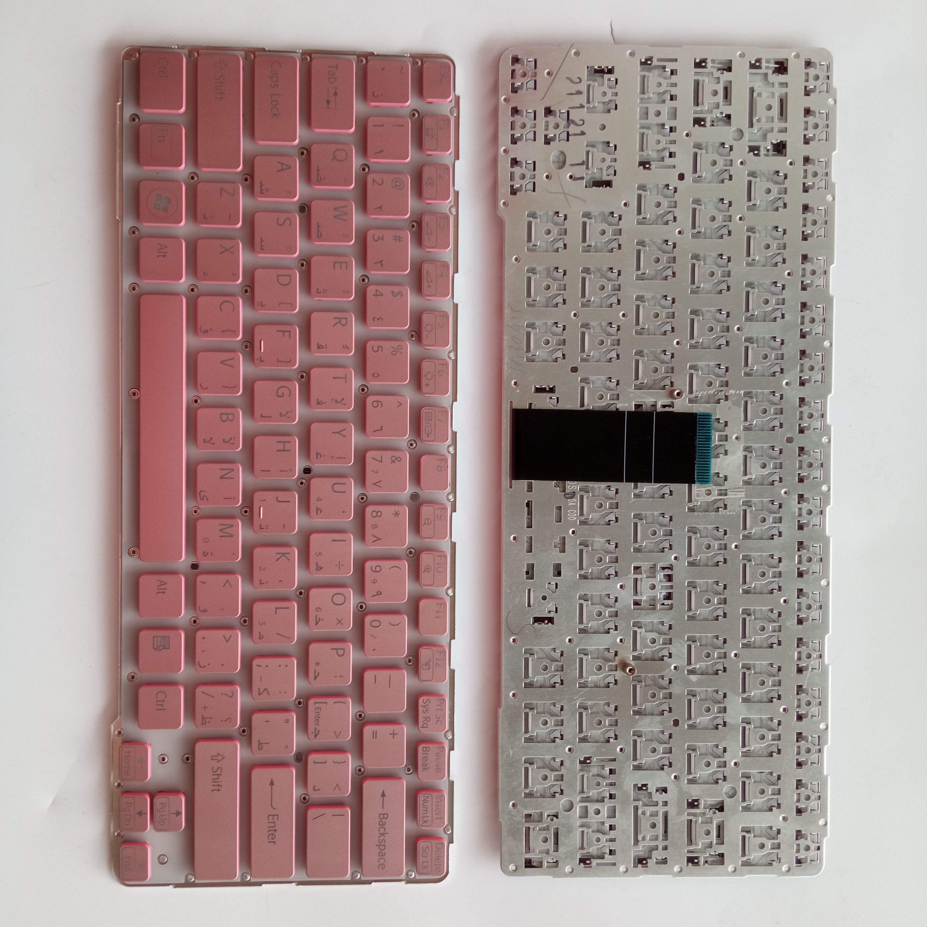 Picture of New Replacement Laptop Keyboard For SONY SVE14A Pink Pink Side AR Layout